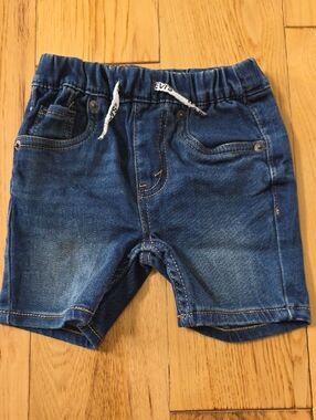 Levi's Boys Blue Elastic-Waist Denim Shorts